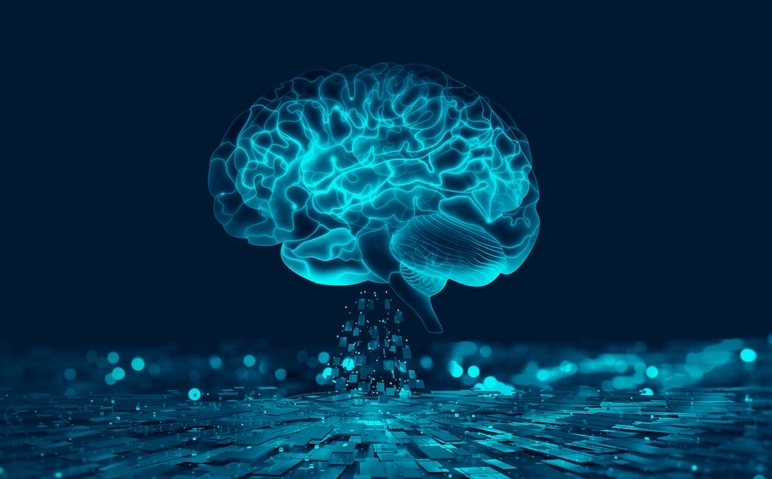 AI koncepcja 3D mózg